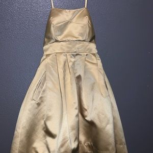 Gold BCBG dress